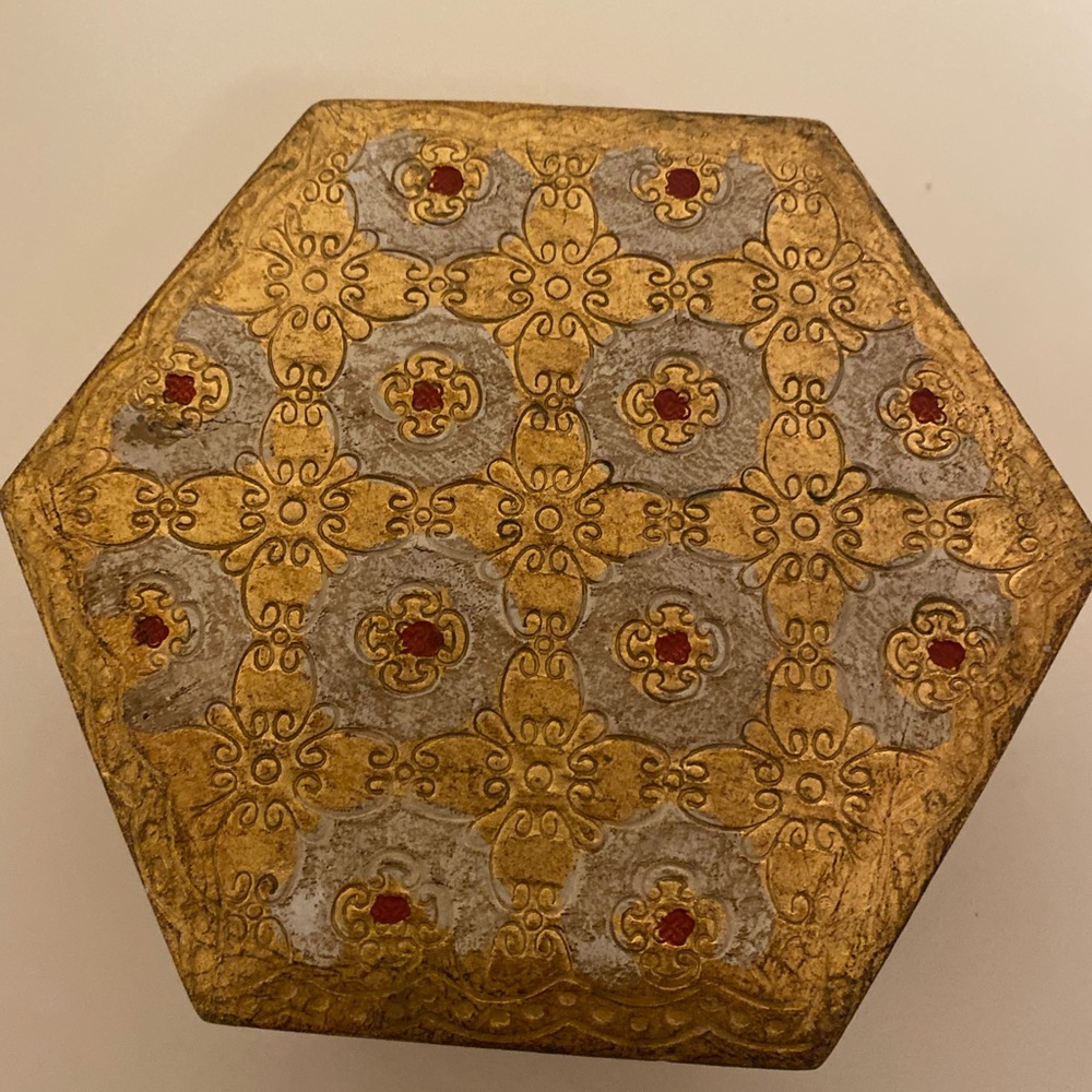 Florentine jewelry box vintage